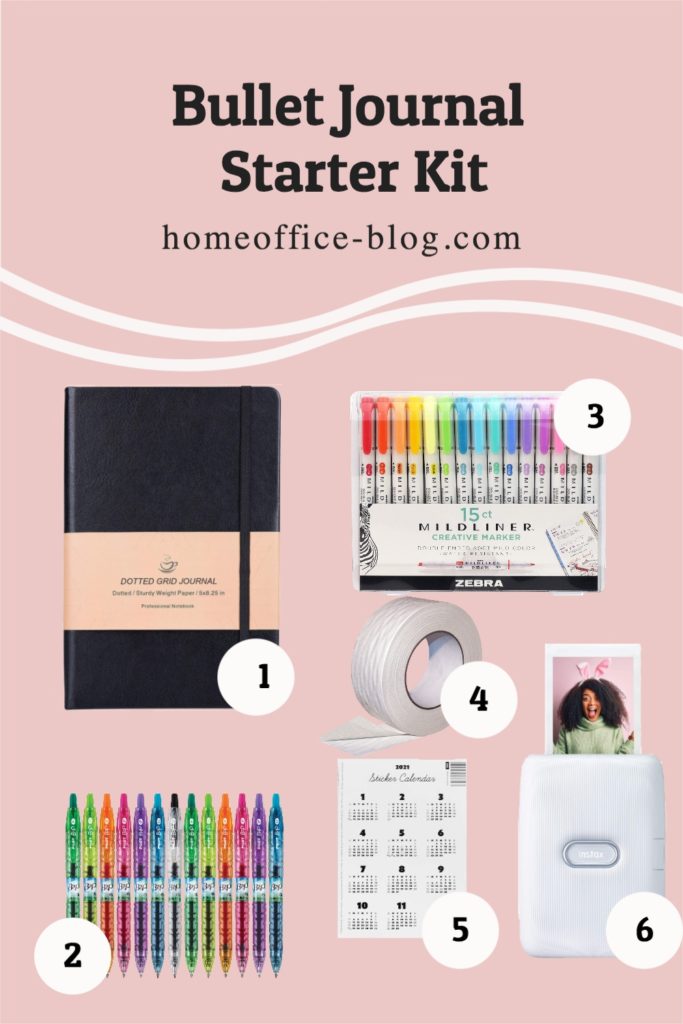 Beginner Bullet Journal Starter Kit - The Home Office Blog
